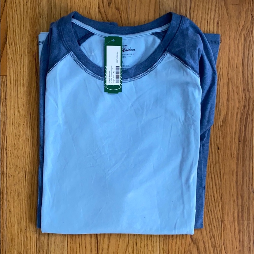 Creek Sueded Raglan ~ light blue baseball tee ⚾️💙
